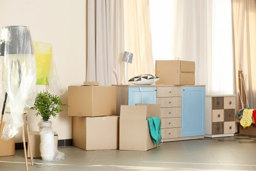 Mover checking access and handling precautions
