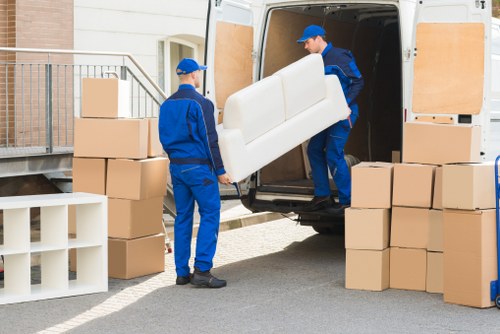 Unpacking boxes into a new home after a move in Kingston upon Thames