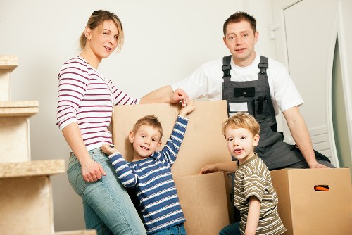 Furniture and boxes loaded for a man with a van Kingston upon Thames move