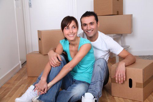 Careful handling of household items during transport