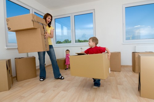 Securely loaded van ready for transport