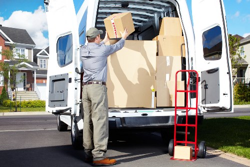 Moving boxes and student belongings in Kingston upon Thames