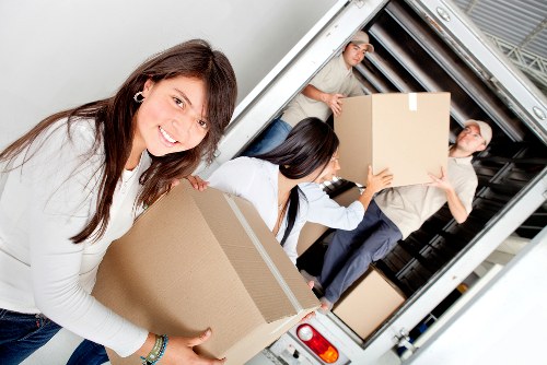 Storage and moving service setup for a local relocation